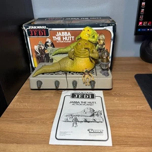 VTG 1983 Star Wars Return of the Jedi Jabba the Hutt Playset Figure Box Kenner - Picture 1 of 14