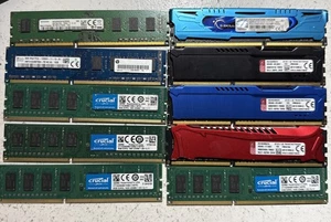 Lot 10 Mixed Brands/Speeds 8GB PC3/PC3L DDR3 Desktop RAM Memory - 80GB - Picture 1 of 3
