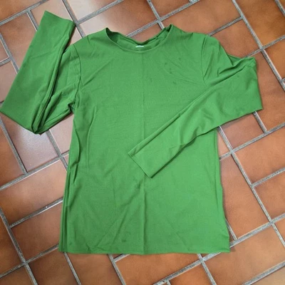 Зеленая спортивная рубашка с длинным рукавом Uniqlo — женская, средний размер - Изображение 1 из 4