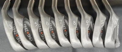 Ping Zine Orange Dot Iron Set 3-9,S,W Right Handed Used - Image 1 of 4