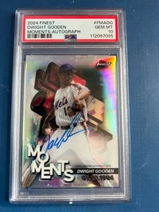 2024 Topps Finest Dwight Gooden #FMA-DG Finest Moments Auto Psa 10 Gem Mint - Picture 1 of 1