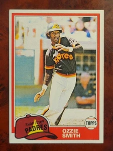 1981 Topps Ozzie Smith #254 Padres de San Diego/Cardenales de San Luis leyenda de la corte  - Imagen 1 de 3