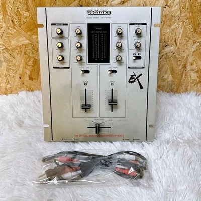Vintage Technics SH-EX1200 DJ Mixer Silver Simple Tested Japan - Image 1 of 4