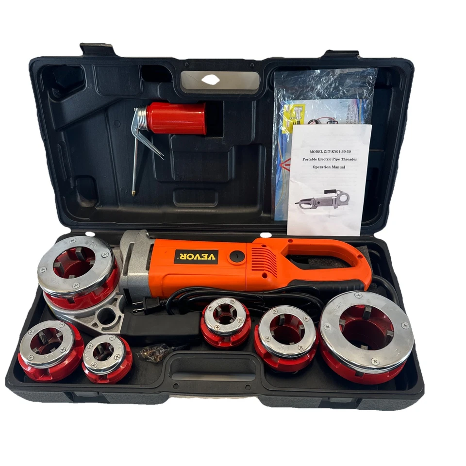 Portable Electric 2300W 110-120V Hand-Held Pipe Threader Machine Z1T-KY01-30-50 - Image 1 of 4