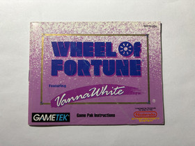 Wheel of Fortune featuring Vanna White Manual | Nintendo NES | NES-Y6-USA | Used