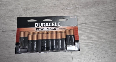 全新 Duracell Coppertop AA 电池 带 Power Boost 成分,20 个装 — 第 1/2 张图片