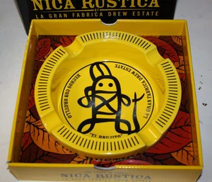 Nica Rustica by La Gran Fabrica Drew Estate Zigarrengelb Keramik Aschenbecher Neu - Bild 1 von 5