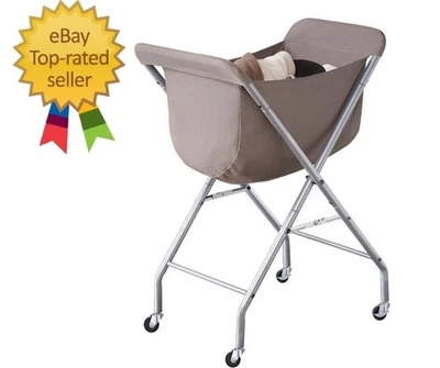 Laundry Cart with Wheels, 32”H Easy Rolling Laundry Hamper with Removable Liner - Image 1 of 4