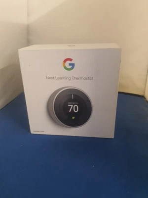 Nest T3010gb Learning Thermostat 3rd Generation - Silver - Image 1 of 4