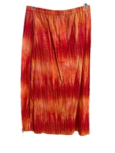 chicos Rock Gr. 1 bunt orange rot Midi 100% Baumwolle - Bild 1 von 6