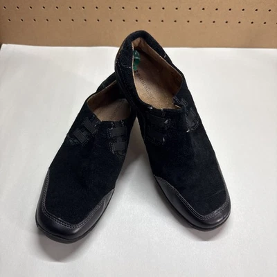 Naturalizer Shoes Women's Size 8 M February Black Suede Leather Loafer Slip On - Image 1 of 4