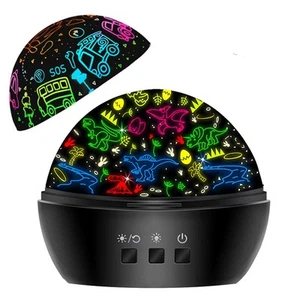 HONGID Night Light for Kids,Dinosaur Kids-Light Black - Picture 1 of 7