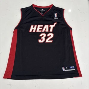 Vintage Shaquille O'Neal Miami Heat NBA Reebok Jersey Size Youth L Black - Picture 1 of 10