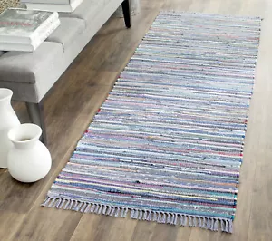 Safavieh Rag Rug PURPLE / MULTI 2'-3" X 10' Runner - RAR121D-210 - Picture 1 of 3
