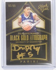 Dejounte Murray Autograph 2016-17 Panini Black Gold Auto /99 Rookie Auto RPA