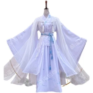 Tian Guan Ci Fu Heaven Official’s Blessing Xie Lian White Fairy Hanfu Ruqun Cos - Picture 1 of 16