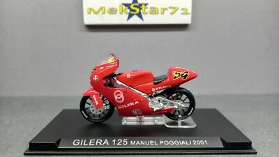 1/24 IXO Modellino Moto Gilera 125 Manuel Poggiali 2001 #54 GP125 - Motogp - Immagine 1 di 4