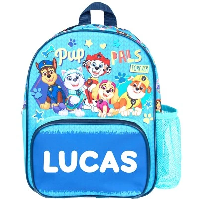 Paw Patrol Personalised Kids Backpack, Toddlers Nursery Bag Mesh Pocket - Image 1 of 4