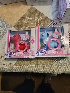 Wonder Pony Land. Pretty Horse With Sounds. Red Or Blue. New But Old Stock - Picture 1 of 3