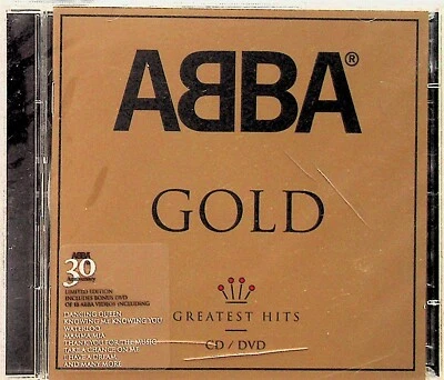 ABBA -Gold -Greatest Hits Collection Limited Edition CD & DVD *SEALED (Best Of)  - Image 1 of 2