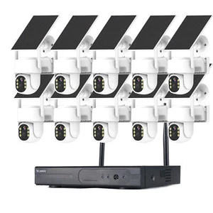 10CH Solar Power Wireless Security Camera System CCTV Home Surveillance Outdoor - Picture 1 of 15