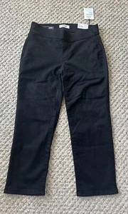 Women's Sonoma Goods for Life pull on Capri Jeans Size 6 Elastic Waist Midrise - Picture 1 of 6