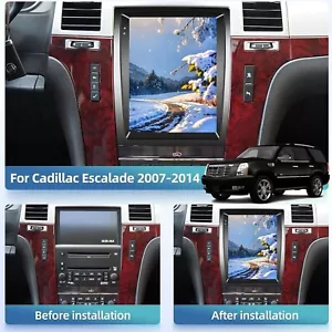Car Stereo Radio with CarPlay Player GPS Navi for 2007-2014 Cadillac Escalade - Picture 1 of 21