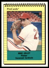 1991 ProCards Mike Jolley Savannah Cardinals #1647