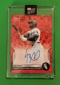 LUIS ROBERT TOPPS NOW FIRST CAREER GRAND SLAM 5 RBI NIGHT On CARD AUTO #530D /10 - Picture 1 of 2