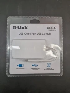 NEW D-Link USB-C to 4-Port USB 3.0 Hub White - Picture 1 of 2