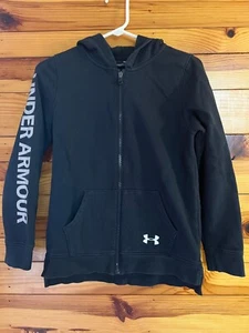 Under Armour Loose ColdGear Hoodie Hooded Zip Up Jacket Sweatshirt Size YXL XL - Picture 1 of 1