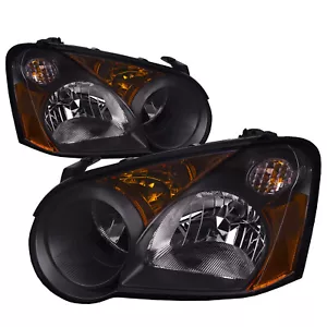 Headlights Set Halogen Black CAPA For 2005 Subaru Impreza Sedan RS WRX STi - Picture 1 of 5