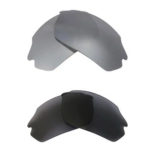 Walleva Two Pairs Polarized Lenses For Smith Parallel Max - Titanium + Black - Picture 1 of 6