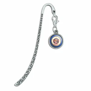 Minnesota State Flag Metal Bookmark Page Marker with Charm - Bild 1 von 4