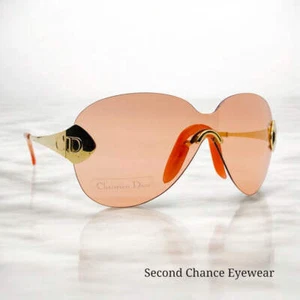 Vintage Christian Dior 2000 “John Galliano” Pink Shield Sunglasses-NOS-RARE-ICON - Picture 1 of 15