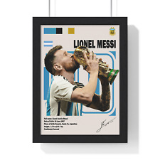 Lionel Messi world cup Poster Art, Minimalist Design,Argentina Footbal Soccer