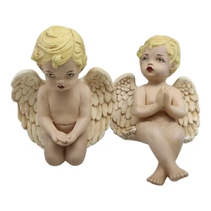 Vtg Cherub Angel Ceramic Figurines Lot of 2 - Picture 1 of 11