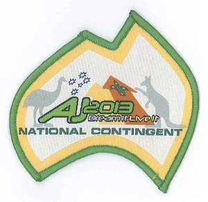 AJ2013 - AUSTRALIA SCOUT JAMBOREE - AUSTRALIAN NATIONAL CONTINGENT SCOUTS BADGE - Picture 1 of 1