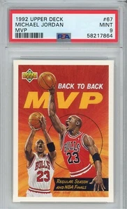 Upper Deck #67 1992 Michael Jordan Jugador Más Valioso PSA 9 - Imagen 1 de 2