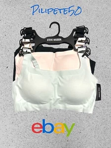 Steve Madden Women’s 3-Pack Seamless Lounge Bra Removable Pads Size S~ MSRP $84 - Picture 1 of 5