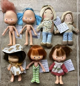 LOT OF 7 Vintage Strawberry Shortcake & Holly Hobbie 1979 Milk Chocolate - Picture 1 of 12