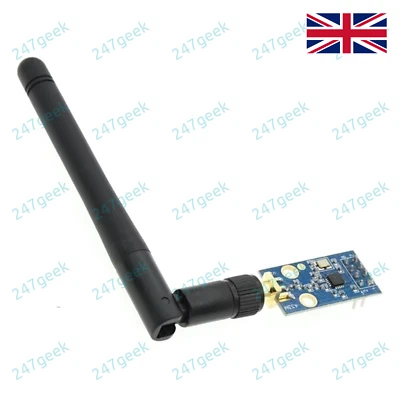 🇬🇧 CC1101 433MHz Wireless RF Transceiver Module with SMA Right Angled Antenna - Image 1 of 4