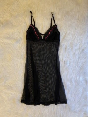 Jolie Lingerie Womens Size Small Black Sheer Wireless Slip - Image 1 of 4