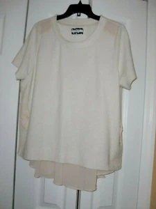 DAMEN~COMME TOI...~ELFENBEIN~FLIESSENDER SHIFFONRÜCKEN KURZE ÄRMEL~TOP Gr. L~SUPER SÜSS~ - Bild 1 von 10