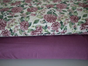 Stoffpaket HILCO Sweat Chrysanthemen & weicher MODAL Sweat uni  2 x 25x155 cm - Bild 1 von 8