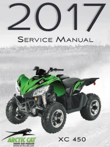 Arctic Cat Alterra XC 450 Manual de servicio | 2017 | CD o USB enviado por correo - Imagen 1 de 12