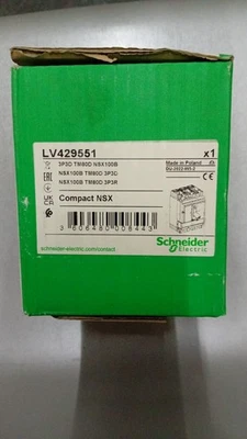 Schneider LV429551 MCCB 80A 3P3D TM80D NSX100B - Made in Poland - Image 1 of 2