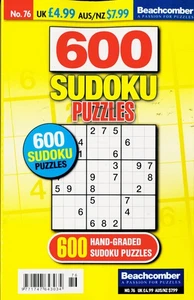 600 SUDOKU PUZZLES MAGAZINE NO 76 - Picture 1 of 1