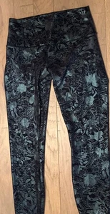 Lululemon Size 6 Wunder Under HR Tight 25” Inseam Shine Luxstreme Floral Foil - Picture 1 of 13