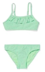 Hema Green Striped Bikini Girls Size 12-14 - Picture 1 of 7